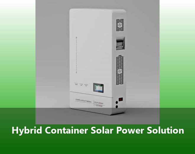 Hybrid Container Solar Power Solution